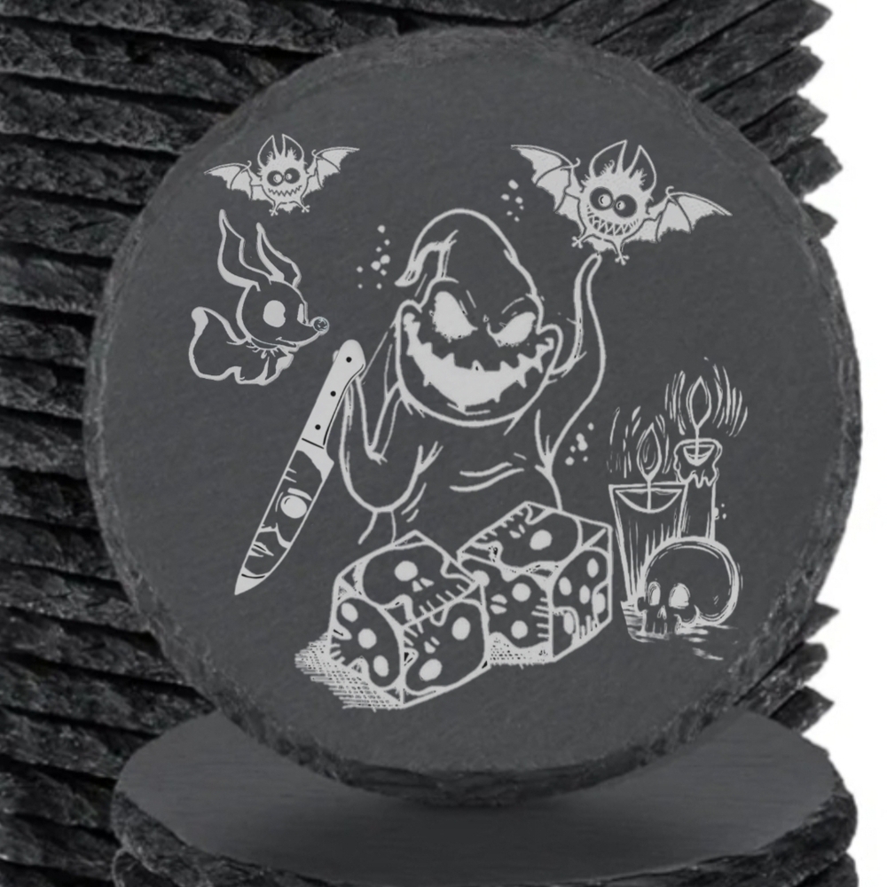 Halloween Themed Nightmare Before Christmas Slate Coasters